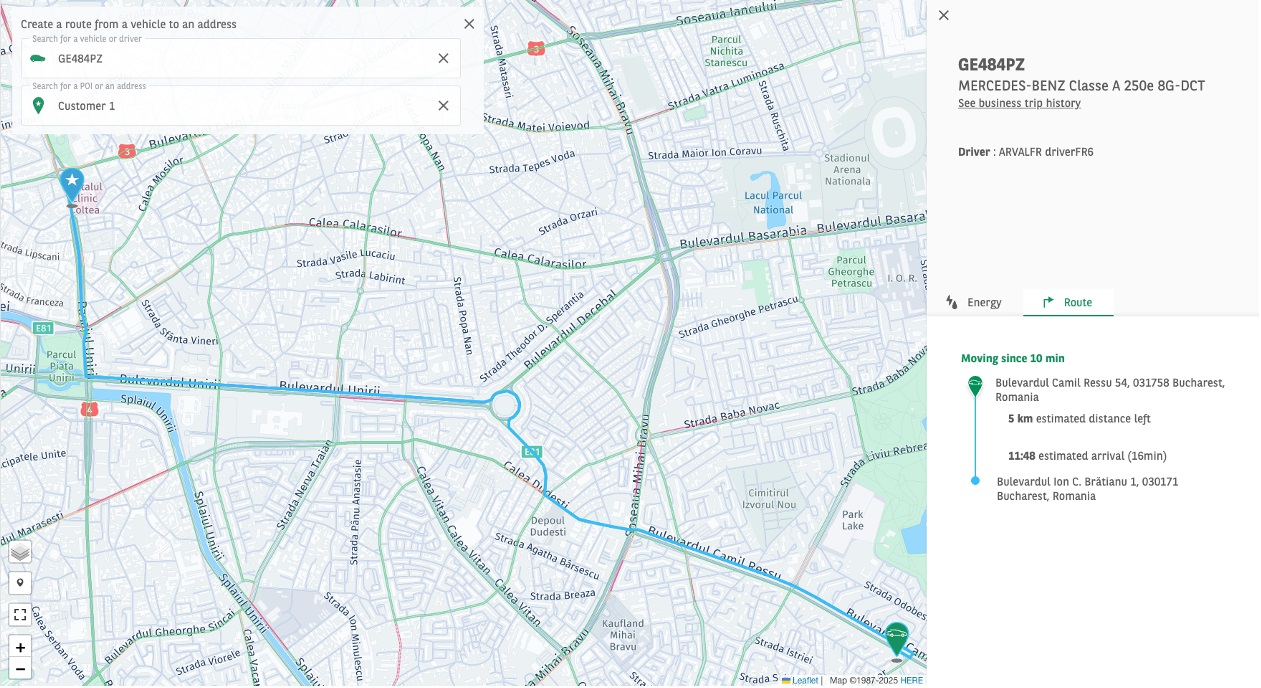 Real time fleet monitoring
